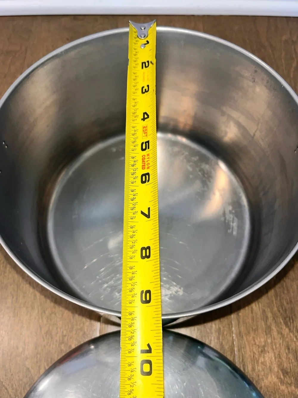 Vintage Revere Ware: 6 Quart Copper Bottom Pot W/ Lid: Clinton ILL. USA 97K